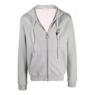FW21 Logo Printing Zipper Ordinary Version Gray
