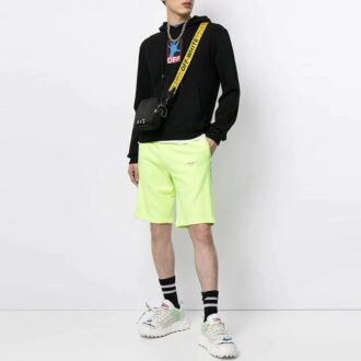 FW21 Logo Pullover hooded Long Sleeves Black