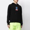 FW21 Logo Pullover hooded Long Sleeves Black