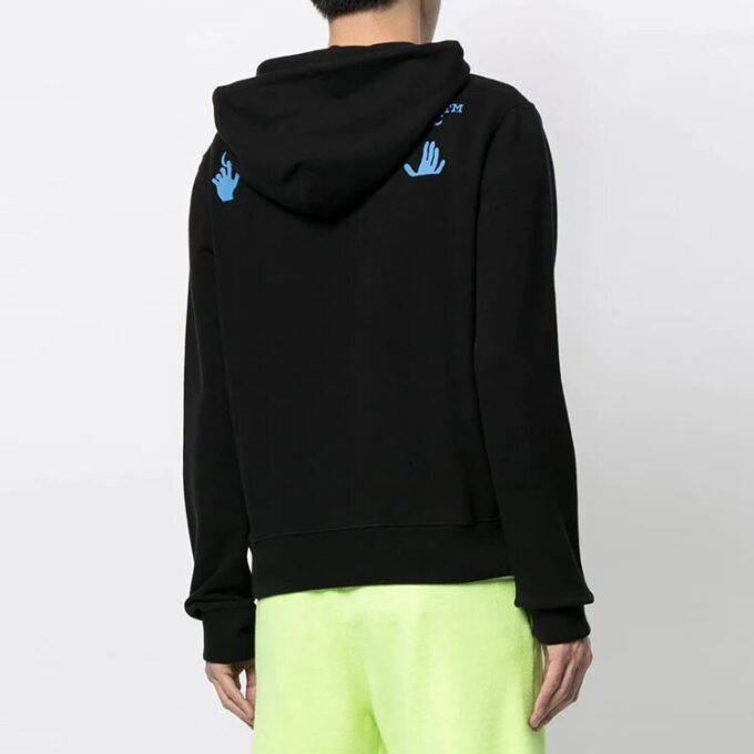 FW21 Logo Pullover hooded Long Sleeves Black