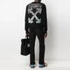FW21 Logo Round Neck Long Sleeves Loose Fit Black