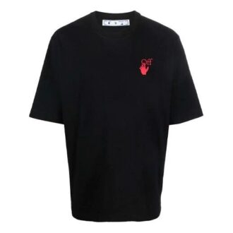 FW21 Logo Round Neck Short Sleeve Ordinary Version Black