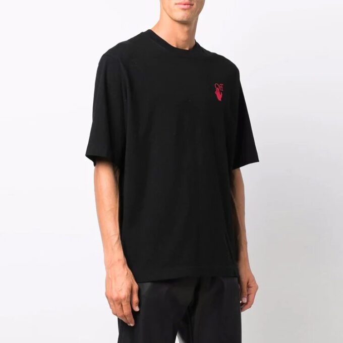 FW21 Logo Round Neck Short Sleeve Ordinary Version Black