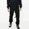 FW21 Logo Solid Color Cargo Casual Pants Ordinary Version Black
