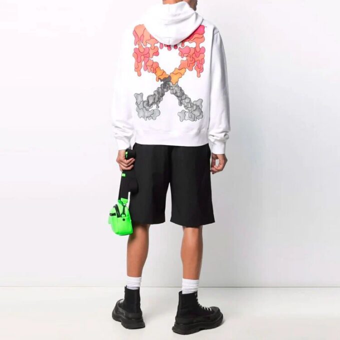 FW21 Marker Arrows Print Long Sleeve Men s White