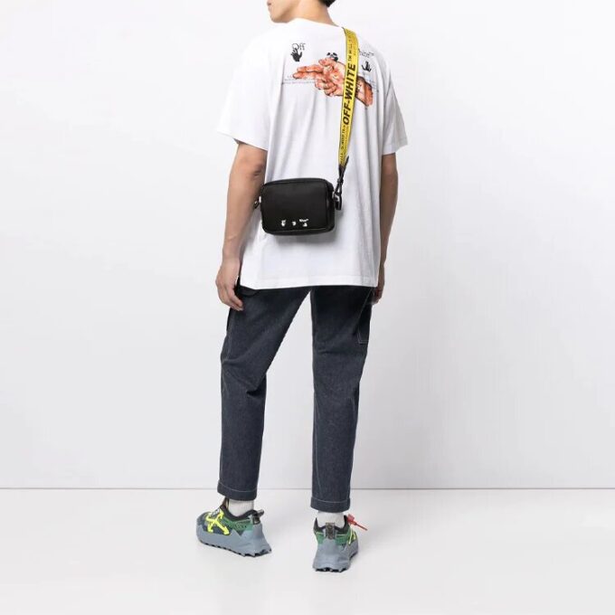 FW21 Painting Pattern Printing Round Neck Short Sleeve Loose Fit White