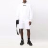 FW21 Pants Logo Printing Elastic Waistband Sports Shorts Version White