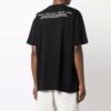 FW21 Pattern Alphabet Printing Round Neck Short Sleeve Loose Fit Black