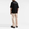 FW21 Pattern Printing Round Neck Short Sleeve Slim Fit Version Black