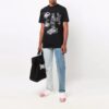 FW21 Pattern Printing Round Neck Short Sleeve Version Black