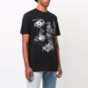 FW21 Pattern Printing Round Neck Short Sleeve Version Black