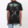 FW21 Pattern Printing Round Neck Short Sleeve Version Black