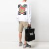 FW21 Pattern Round Neck Pullover Loose Fit White
