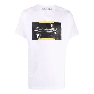 FW21 Printing Short Sleeve Ordinary Version White