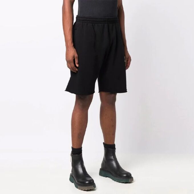 FW21 Retro Logo Sports Shorts Slim Fit Version Black