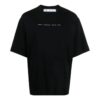 FW21 Round Neck Alphabet Printing Short Sleeve Loose Fit Black
