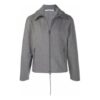 FW21 Solid Color lapel Zipper Jacket Version Gray