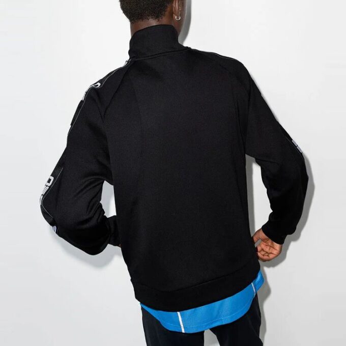 FW21 Zipper Long Sleeves Sports Jacket Slim Fit Version Black
