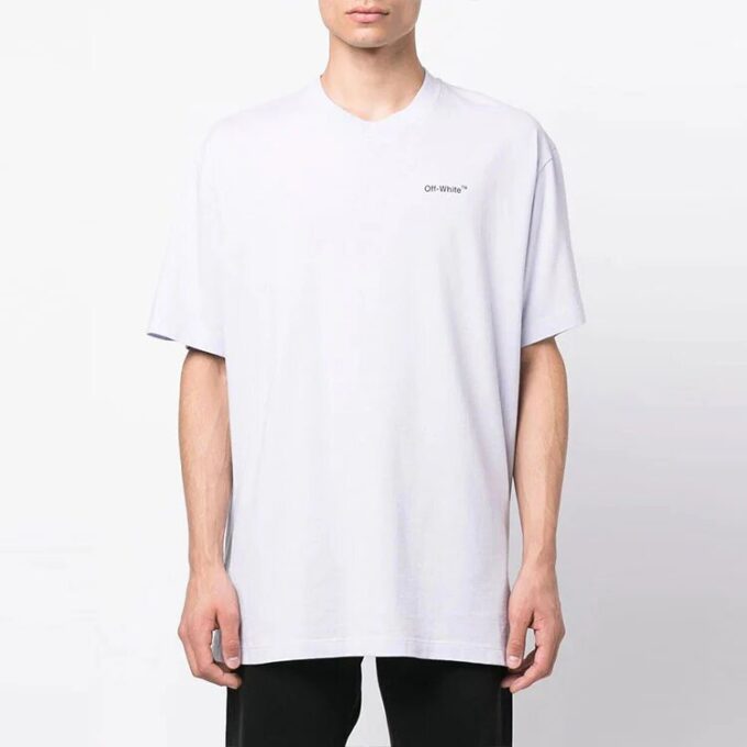 FW22 Alphabet Logo Printing Short Sleeve T-Shirt “Light Purple”