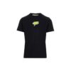 FW22 Back Logo Printing Round Neck Short Sleeve Slim Fit Version Black