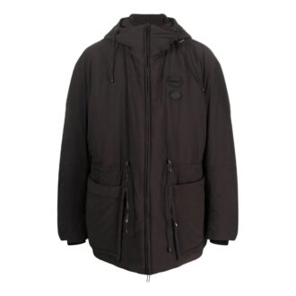 Zip-Up Long-Sleeved Padded Jacket “Black”