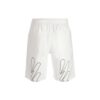 FW22 Solid Color Logo Printing Large Shorts Version White