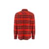 FW22 Stripe Lapel Long Sleeves Red Shirt