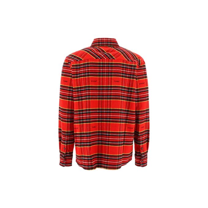 FW22 Stripe Lapel Long Sleeves Red Shirt