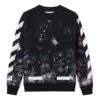 Galaxy Brushed Print Sweatshirt “Black”