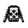 Galaxy Brushed Print Sweatshirt “Black”
