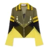 Geo Mirror Ribbed Color Block Shirt