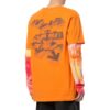 Geometry Arrow Logo Printing Round Neck Short Sleeve Orange