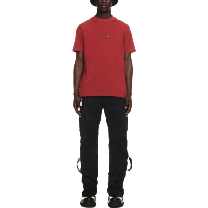 Give Me Space Cotton T-shirt “Dark Brick-red Shade”