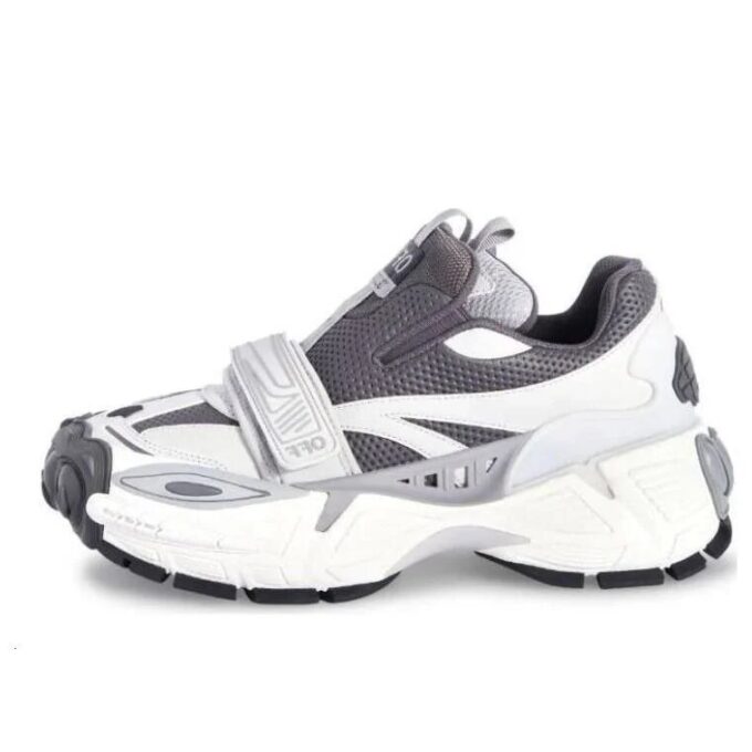 Glove colour-block panelled sneakers “Dark Grey White”