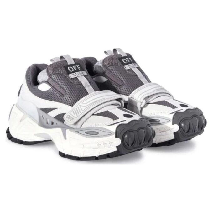 Glove colour-block panelled sneakers “Dark Grey White”