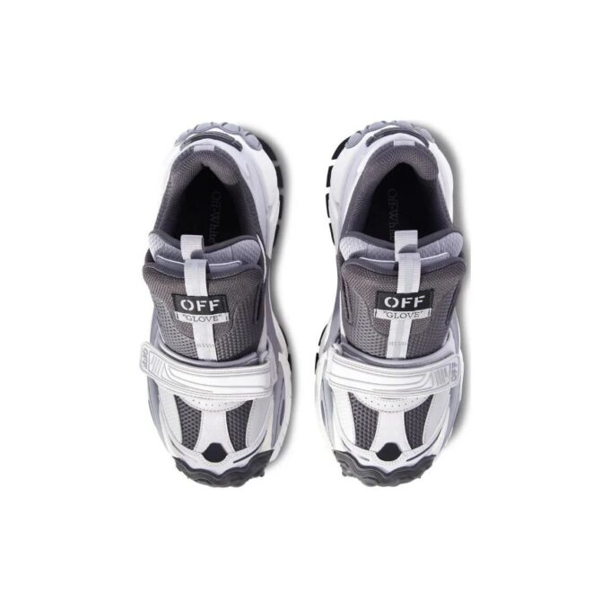 Glove colour-block panelled sneakers “Dark Grey White”