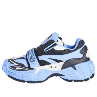 Glove slip-on Sneakers “Light Blue Black”