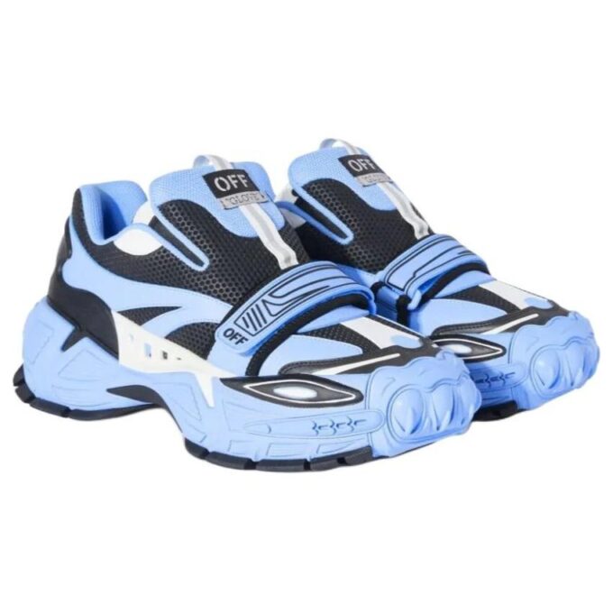Glove slip-on Sneakers “Light Blue Black”
