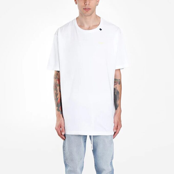 Gold Arrow Print Oversized Short-Sleeved