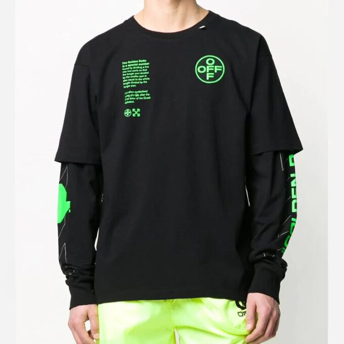 Golden Ratio Print Layered Swea