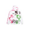 Goretex Graffiti Printing Hooded Jacket Men Multicolor