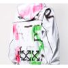 Goretex Graffiti Printing Hooded Jacket Men Multicolor
