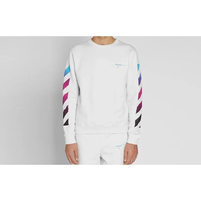 Gradient Arrows Sketch Mens Long Sleeve Sweater