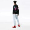Gradient Arrows Sketch Mens Long Sleeve Sweater