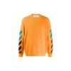 Gradient Arrows Sweater Men Orange