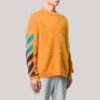 Gradient Arrows Sweater Men Orange