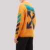 Gradient Arrows Sweater Men Orange