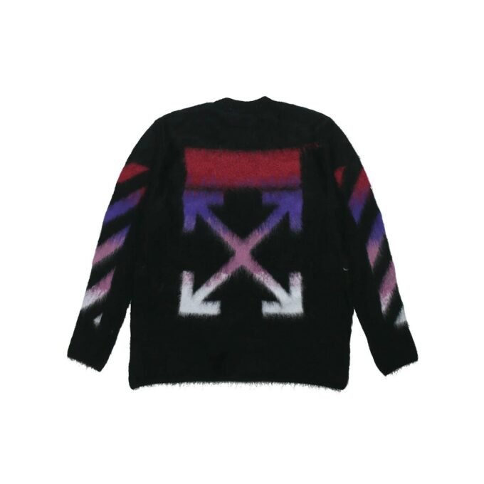 Gradient Mohair Sweater Men Black