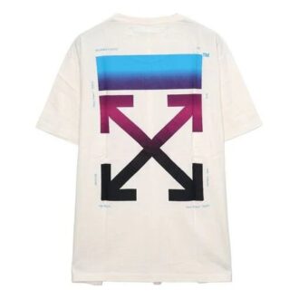 Gradient Arrows Short Sleeve Oversize