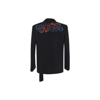 Graf Coupe” Strap Rel Single-breasted Blazer “Black”